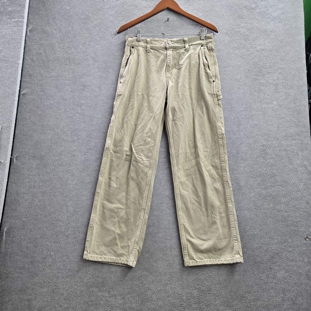 Pacsun Women Pants 28X30 Khaki Carpenter Baggy Skater Y2K Relaxed 27" Inseam
